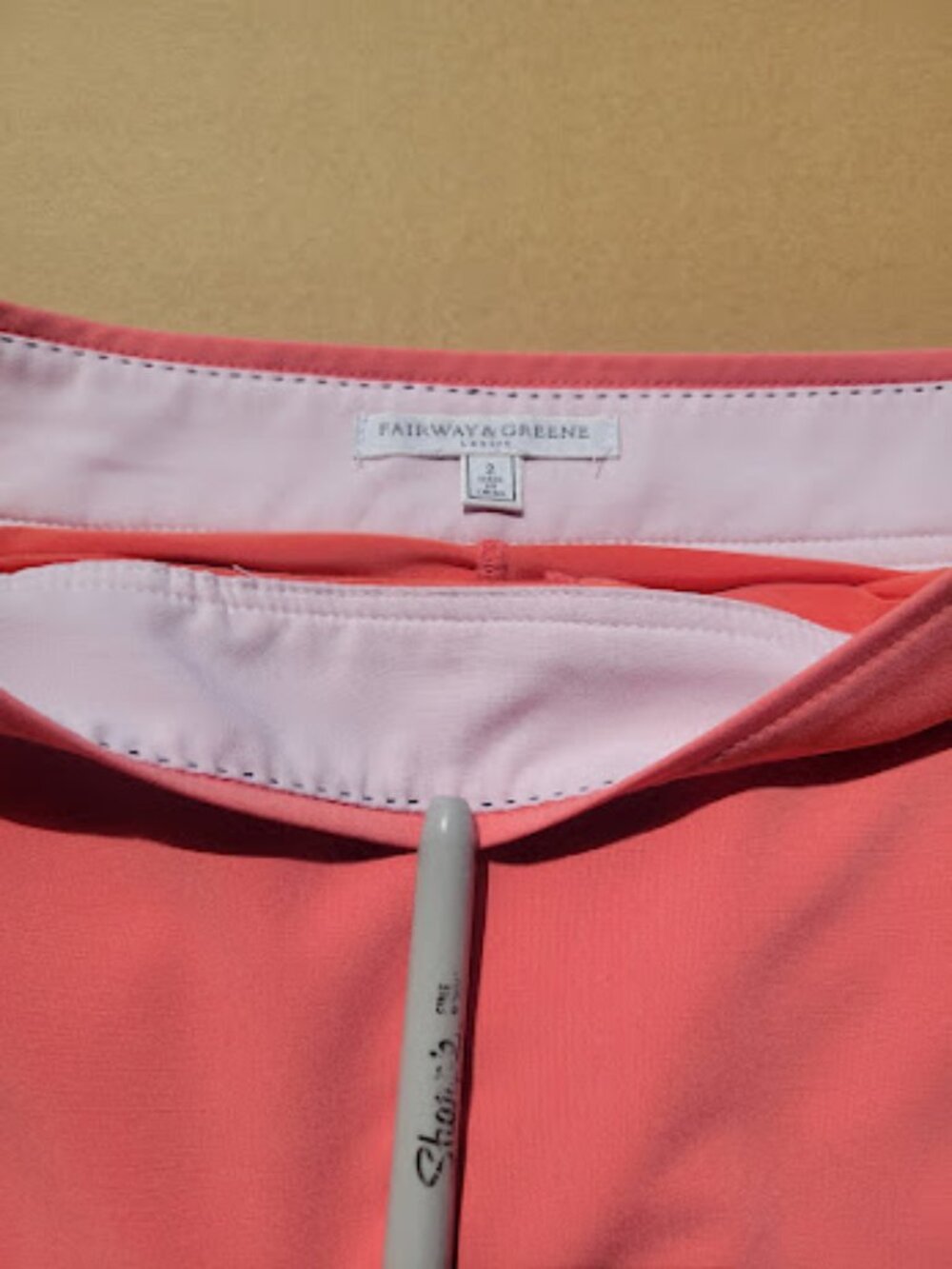Adidas Ultimate365 Women's Coral Pink Golf Skort Built-In Shorts Size 2 Like New - Picture 4 of 7